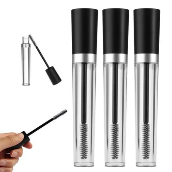

3pcs 7.5ml Empty Mascara Tube with 3pcs Eyelash Wand Eyelash Cream Container Bottle & Rubber Inserts & Funnels for Castor Oil