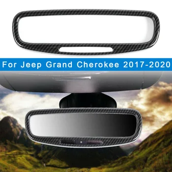 

Car Rearview Mirror Frame Cover Trim Decor For Jeep Grand Cherokee 2017-20