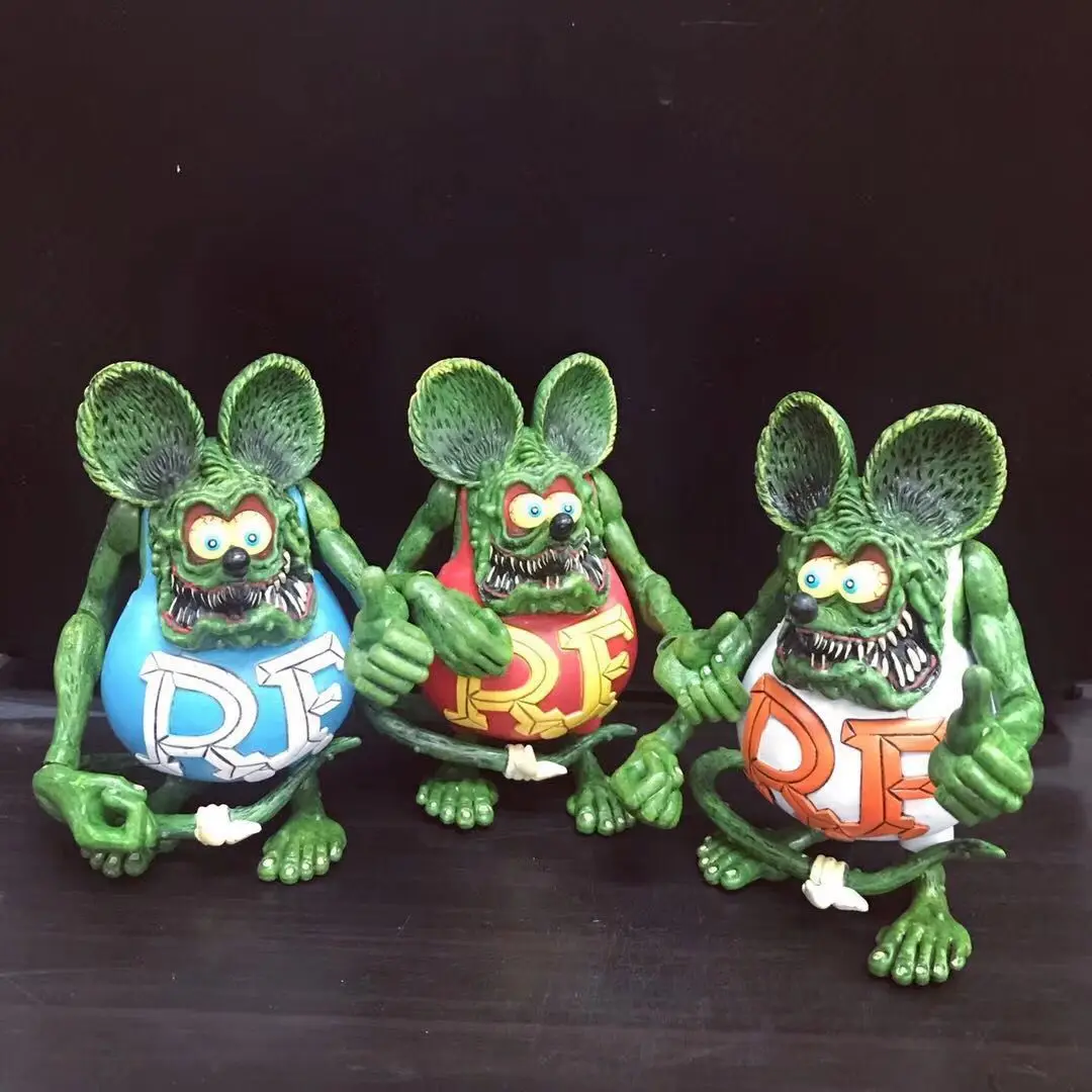 Аниме Ratfink фигурка Крыса Fink подарок для детей ПВХ Коллекционная модель игрушка