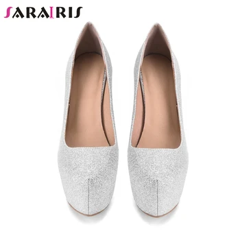 

SaraIris Classic Ladies Party Extrem High Heels Pumps Shining Glitters Pumps Women Sexy Shallow Bridal Shoes Woman
