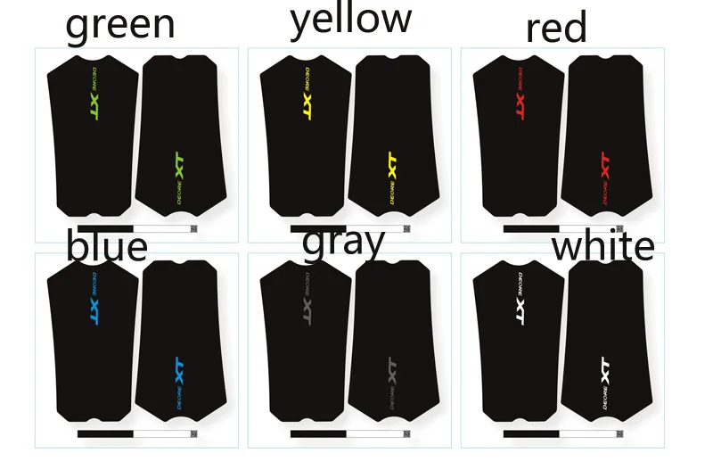 M8000 XT crank sticker Tooth plate stickers crank protection Tooth plate protection stickers Covers decals to fit M8000XT Cranks