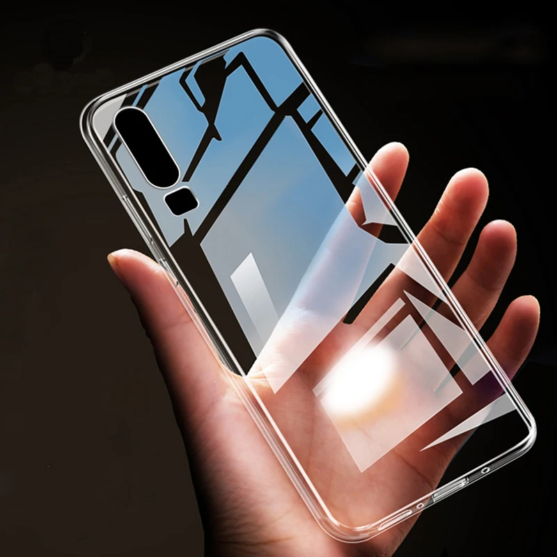 Чехол для Huawei P40 Pro P20 Lite Honor 8X Nova 5T P Smart прозрачный ТПУ | Мобильные телефоны и
