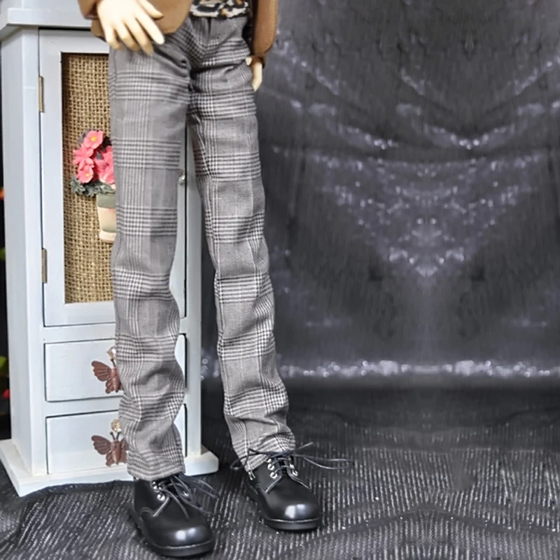 

M1012 детская игрушка ручной работы 1/6 1/3 1/4 Одежда для куклы дяди BJD/SD реквизит для куклы аксессуары Одежда британская клетчатая одежда штаны 1 шт.