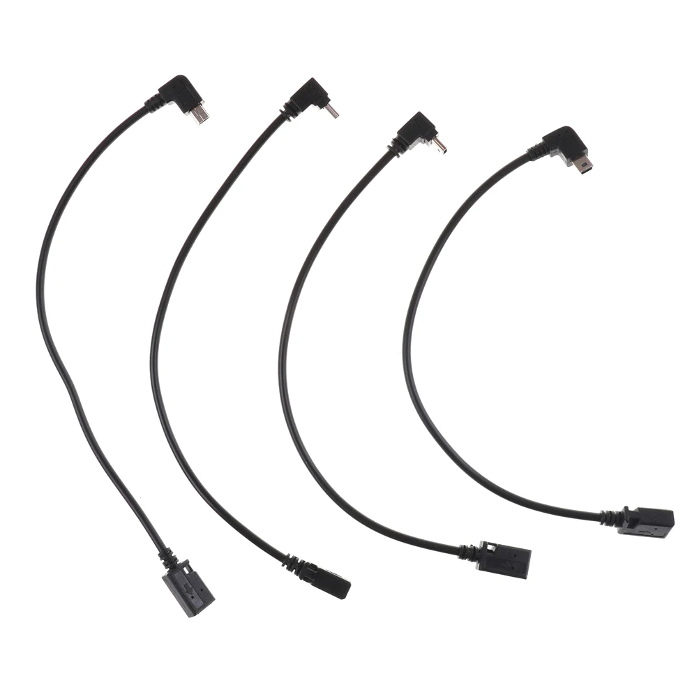 NEW 27cm Micro USB 5 Pin Male Cable Cord Adapter Connector Converter Right Angle USB 2.0 Male To 90 Degree Left Angle Wholesale