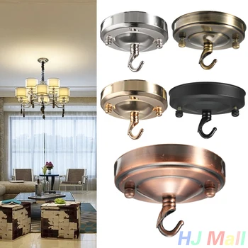 

Retro Ceiling Hook Circular Plate Chandelier Pendant For Home Lamp Light Fitting