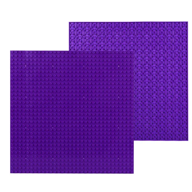 Двухсторонняя 32*32 точки напольная опорная плита для маленького кирпича DIY строительное основание для блоков для башни Классические блоки фигурка игрушка - Цвет: A2 Purple