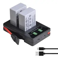 Dual-Charger Powershot Nb7l Battery Canon NB-7L New LED Camera for G10/G11/G12/Sx30is-cameras
