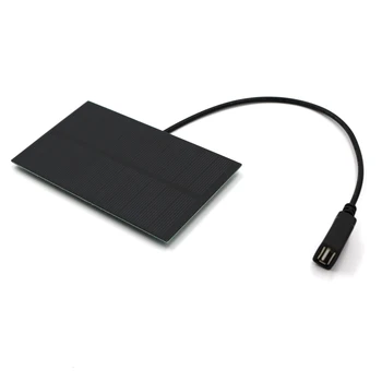 

Solar Cell 5V 300mA Output USB Solar Battery Charger USB Female port 5.5V 1.65W Charge Regulators Solar Panel 3.7V 18650
