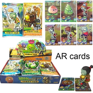 Board Game Flash Table Cards Plants Zombie Shining Cards VS Collections Kids Toys AR Card Educational Kids Christmas Gifts