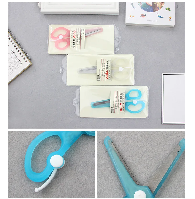 B102 Scissors for Students Children Handmade DIY Does Not Damage Hand Kindergarten Paper Cutting Knife Stainless Steel Art Cutti