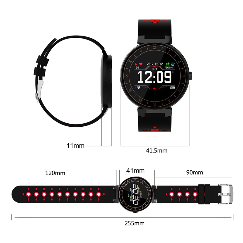 0.95In TFT Bluetooth Smart Watch Blood Pressure Heart Rate Monitor Sport Watch New Arrival