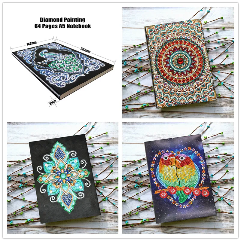 

5d Diy Diamond Notebook Special Shaped Notebook 5d Diamond Painting A5 Diary Book Diamond Embroidery Sale Mosaic Pictures Gift