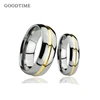 Luxury Tungsten Carbide Couple Rings Engagement Wedding Band For Lovers Tungsten Ring Jewelry Accessories For Men Woman 1