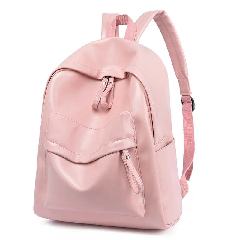 Toposhine Рюкзаки большой вместимости для женщин Винтажная женская школьная сумка для девочек дорожные белые розовые сумки на плечо женские рюкзаки - Цвет: Pink