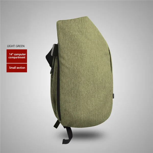 light green Новинка оксфордская одежда унисекс рюкзаки в форме ведра на молнии маленькие сумки для мобильного телефона модные уличные туристические рюкзаки 8 цветов 46x30x8,5 - Цвет: light green