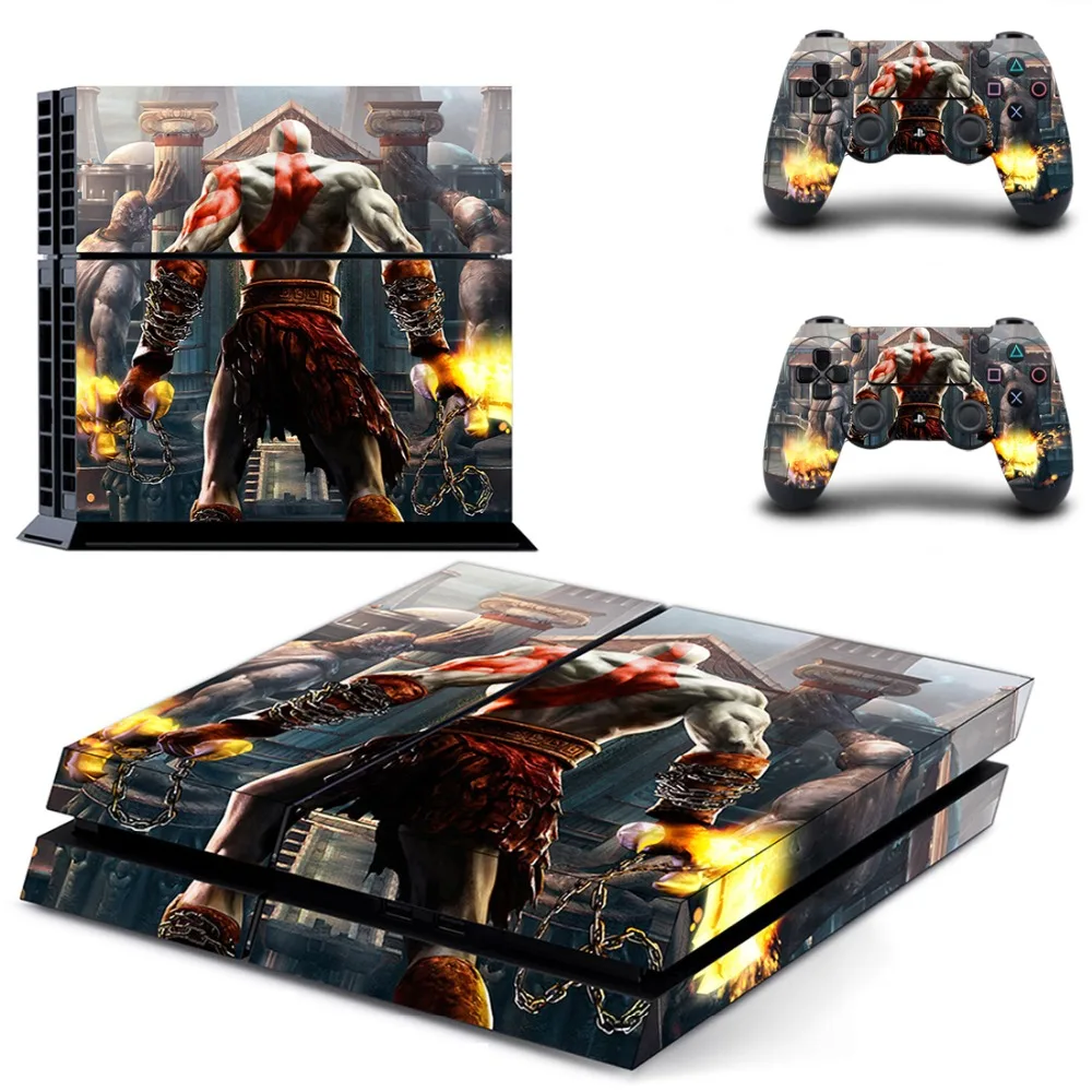 Game God of War Full Cover Faceplates PS4 Skin Sticker Decal For PlayStation 4 Console& Controllers PS4 Skin Sticker Vinyl