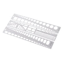 U-STAR Metal Model aracı oymalar şekillendirme blok gümüş 13x 2cm/5.11x0.78''