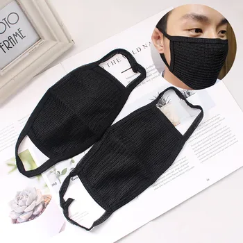 

Unisex Scarf Anti-dust Black Mouth Wrap Cotton Face Cover Cycling Camp mondkapjes masque mascarillas mascherine for women men