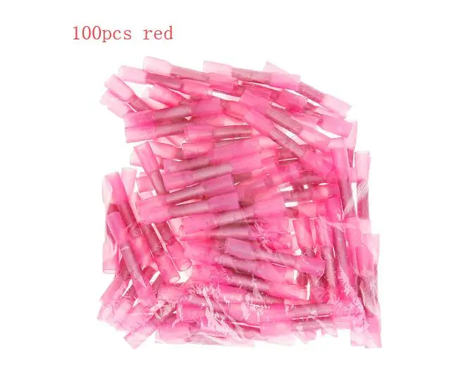 100pieces opp bag1 Anpro 200 шт. водонепроницаемый термоусадочный стыковой соединитель Электрический провод Кабельный соединитель обжимные клеммы Разъемы AWG 22-10 комплект - Цвет: 100pieces opp bag1
