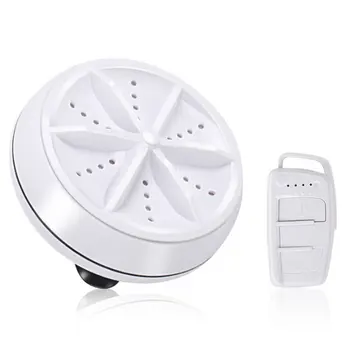 

Mini Ultrasonic Washing Machine Portable Turbo Personal Rotating Washer Convenient Travel Home Business Travel USB Cleaning