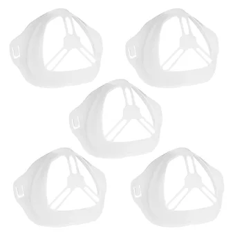 

Mascarilla 5pc Face Mask Fashion Mouth Mask Silicone Holder Increases The Breathing Space To Help Breathing Mouth Caps Washable