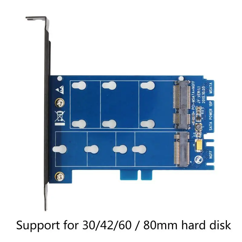 Двойной интерфейс M.2 NGFF в SATA и mSATA в SATA3 адаптер Карточка SSD адаптер Комплект