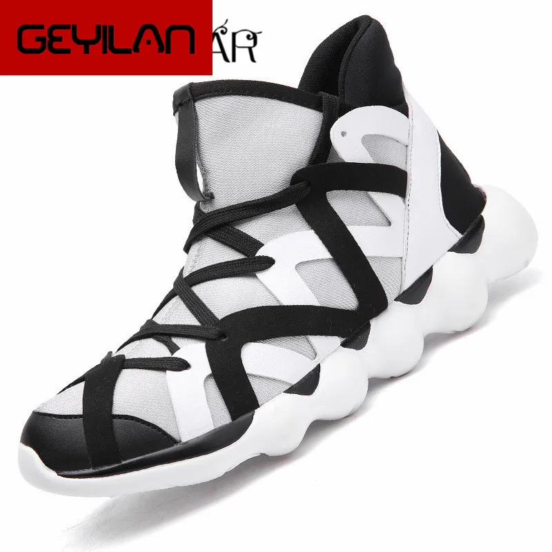 

men's sneakers 2018 Autumn man casual shoes fashion comfortable youth Male shoes Loafers Hombre Casual breathable high top flats