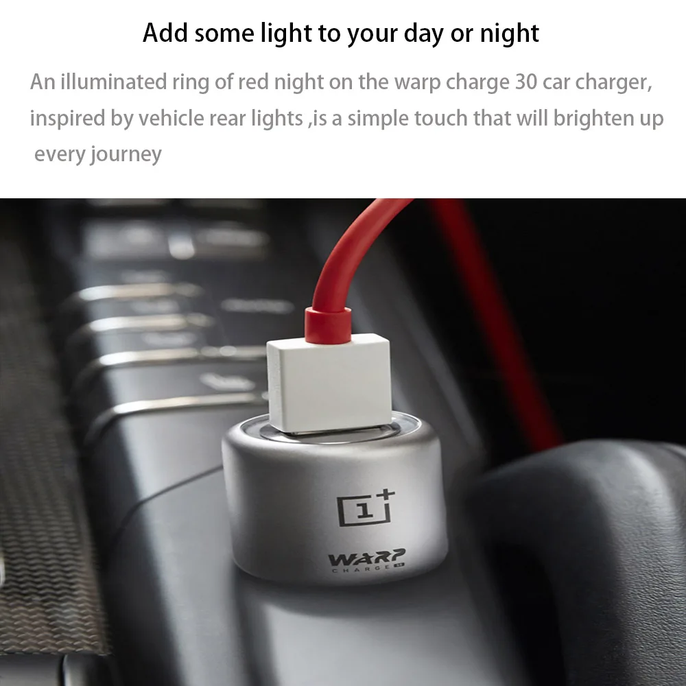 Оригинальное автомобильное зарядное устройство Oneplus Warp Charge 30 5V = 6A Max для Oneplus 7 7T Pro/Normal QC для Oneplus 3/3T/5/5 T/6/6 T/7