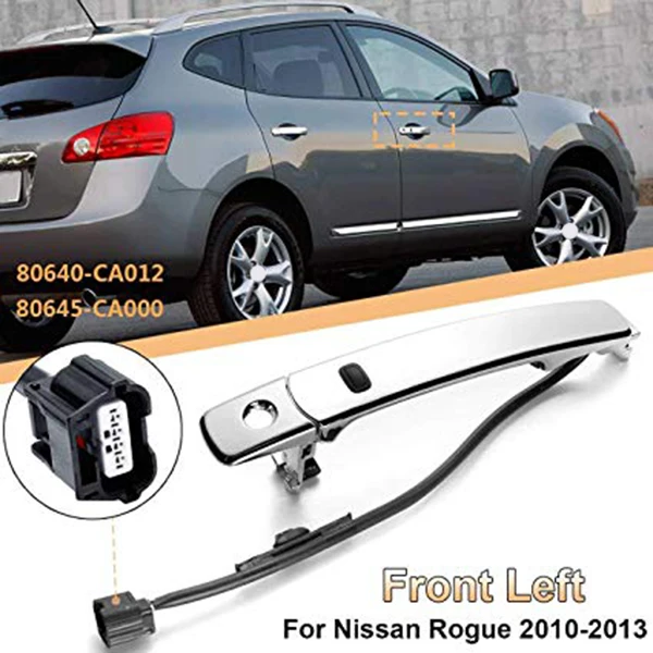 Крома автомобиля снаружи ручка левой двери для Nissan Rogue 2010 2011 2012 2013 80640-Ca012 80640Ca012 80645-Ca000 80645Ca000