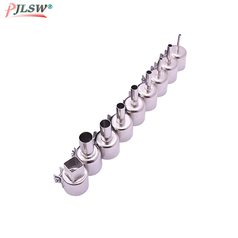 

9pcs Hot Air Gun Nozzle Universal Gun Nozzle for 850 852D 898 858 Soldering Station Attachments heat gun Hair dryer Nozzle Tools