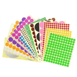Colorful Assorted Round Dot Stickers - Self - Adhesive Labels - 16mm (PURPLE)