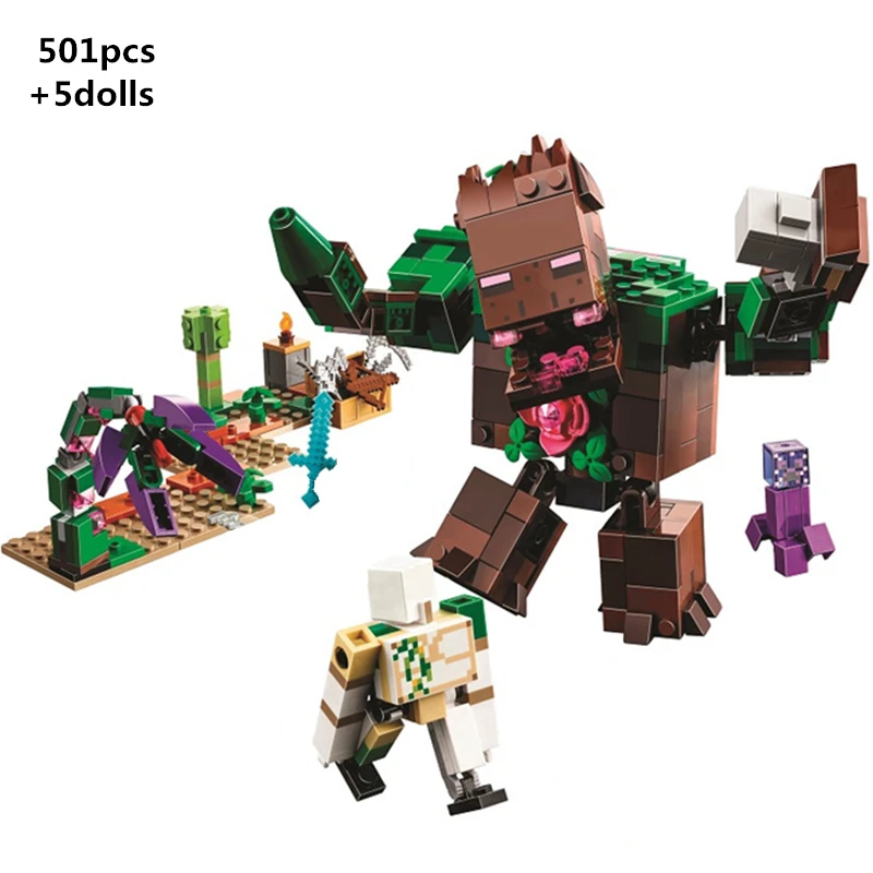 NEW My World The Jungle Abomination Building Blocks Crawlers Forest Action Classic Model Kits Bricks Toys For Children Gifts | Игрушки и