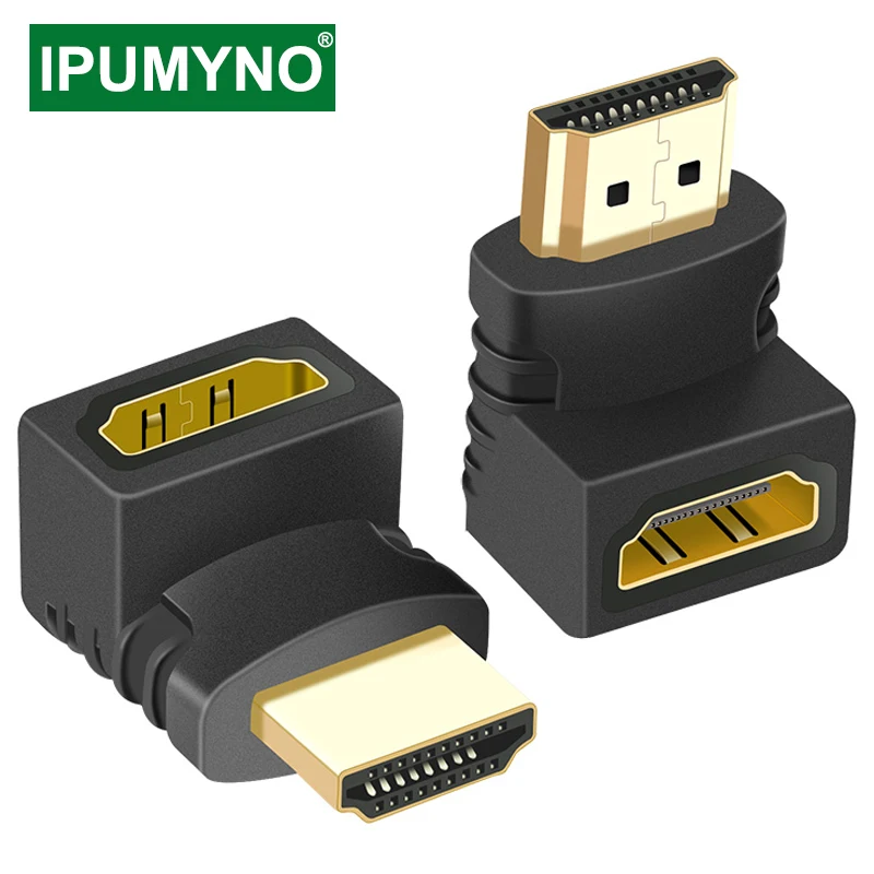 

HDMI Adapter 90 270 Degree Right Angle Male To Female Converter HDMI Extender For PS4 HDTV Projetor Laptop Monitor 1.4 Converter