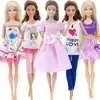 5 Set 3 Set Handmade Fashion Outfit Daily Casual Wear Blouse Shirt Vest Bottom Pants Skirt Clothes For Barbie Doll Accessories ► Photo 3/6