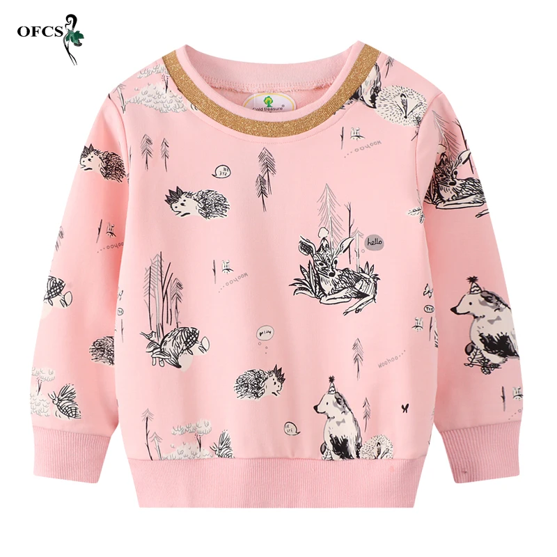 

New Arrival 2-7Years Boy Jumpers Autumn Cotton Sweatshirt Baby Girls Sport Shirt Tops Hot Children's Clothes Male Casual Outwear