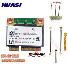 Azurewave AW-CB160H broadcom bcm94360hmb 802.11ac 1300 m sem fio wifi wlan bluetooth 4.0 mini cartão pci-e e 3 pces ipex1to ipex 4