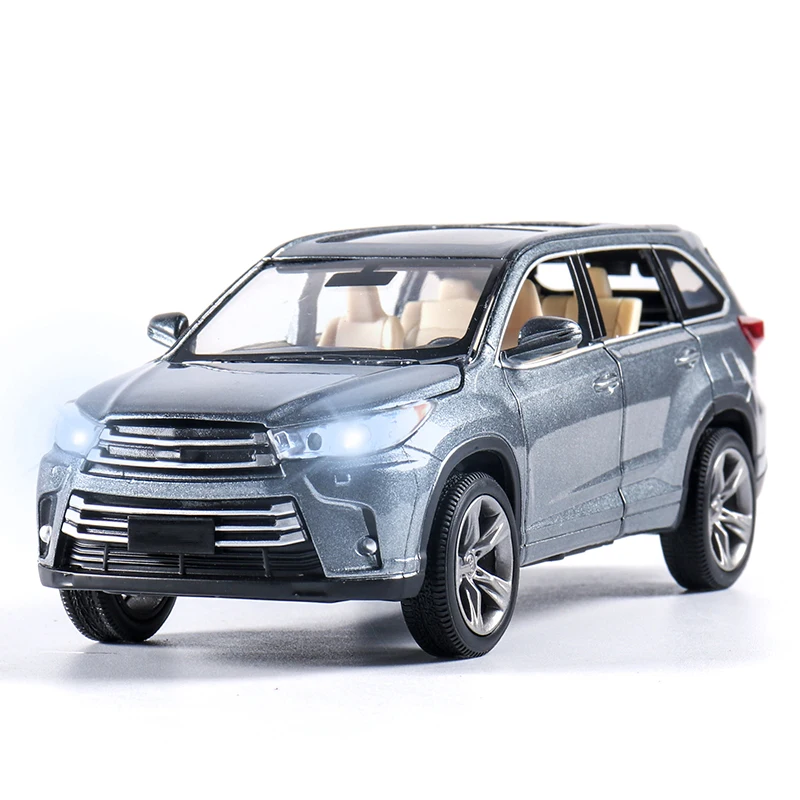 1:32 масштабная Новинка Highlander модель автомобиля SUV Diecasts транспортные средства игрушки Моделирование внедорожный сплав авто с горячей тяги назад колеса автомобили игрушка