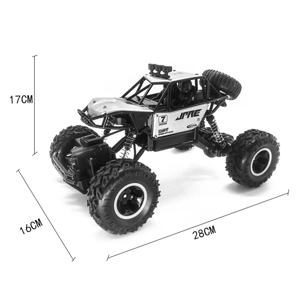 2,4G 1/16 4WD высокоскоростной подарок внедорожный Электрический альпинистский автомобиль рок водонепроницаемый грузовик детский гибкий пульт дистанционного управления гусеничная игрушка RC