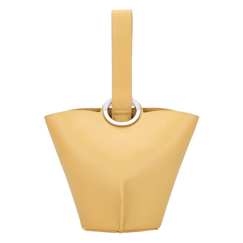 

2019 New Simple And Versatile Niche Design Shoulder Messenger Bag Fashion Broadband Basket Bucket Bag Portable Composite Bag