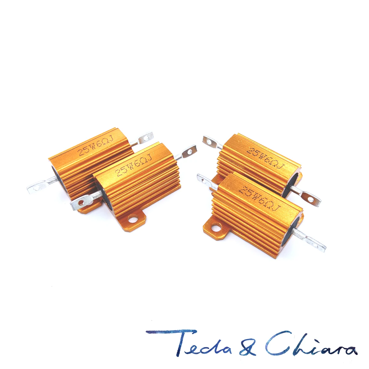 3.9K 3K 4.7K 50K 5K 6.8K 7.5K 75K R Ohm 25W Watt Wirewound Aluminum Power Metal Shell Case Resistance Resistor RX24 photo