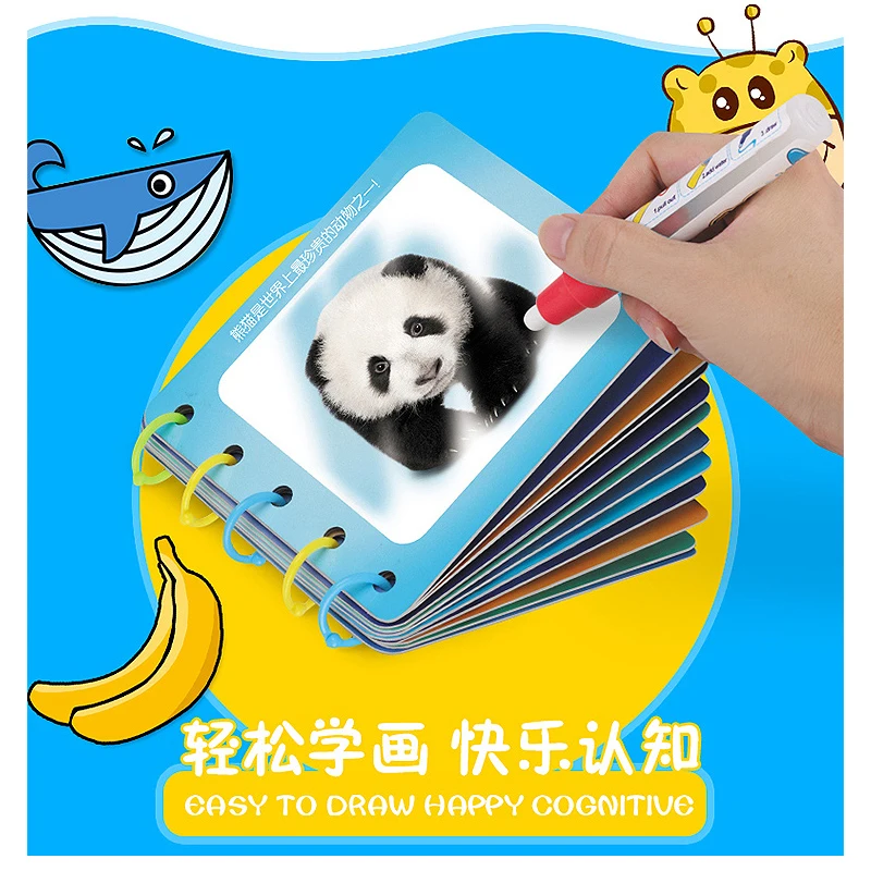 

Волшебные Книги для воды, Детская развивающая головоломка, 6 основных типов волшебной книги для рисования водой для детей, игрушки, подарок на день рождения