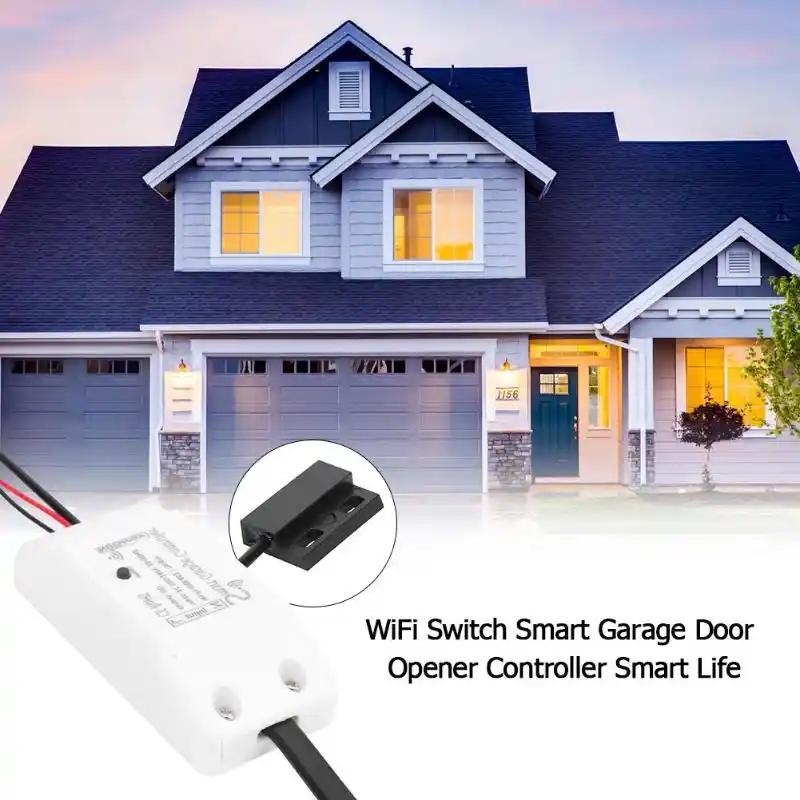 Wifi Switch Smart Garage Door Opener Controller Smart Life Tuya App Control For Iphone Android And Ios Us Plug Smart Assistant