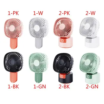 

Popsicle Small Fan Dual-Purpose USB Desktop Desk Fan Charging Portable Mini Fan Y5GF