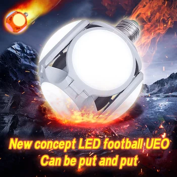 

New Ball Bulb Football UFO Foot Tile Ultra-bright Indoor Lighting E27 Energy-saving Lamp Kitchen Hanging Lamps Light Fixtures