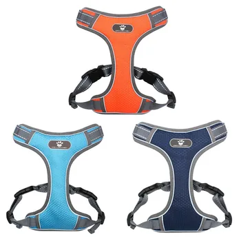 

Pet Dog Harness For Dogs Vest Strong Reflective Harness Service Dog Supplies Accessories Safety Vehicular Lead Training Running