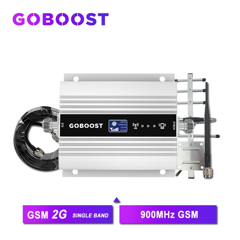 Усилитель сотового сигнала GOBOOST GSM мини ретранслятор ретранслятора 900 МГц 2G 60 дБ