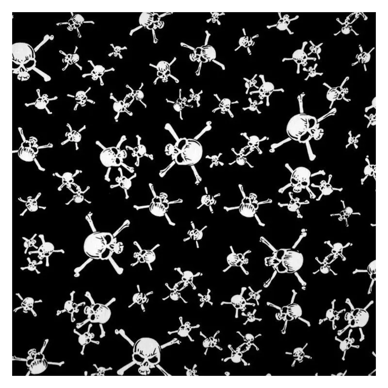 

54x54cm Unisex Flaming Skull Square Bandanas Cotton Motorcycle Eagle Print Neck Tie Biker Handkerchief Hip Hop Dancing Head Wrap