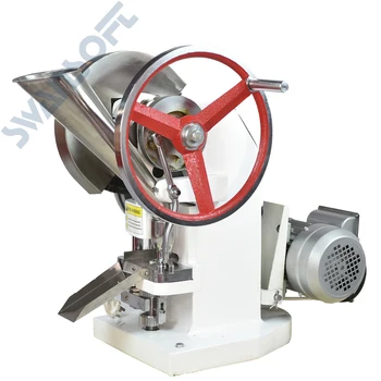 

SWANSOFT Tablet Press Machine TDP5 Pressure Press Harder Candy Sugar Milk Maker Single Punch Tablet Making Machine/Pill Press