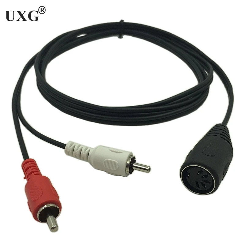 Cavo Audio Professionale Da 5 Pin Din Femmina A 2 Rca Maschio Amp Per Sistemi Stereo Bang & Olufsen Naim Quad