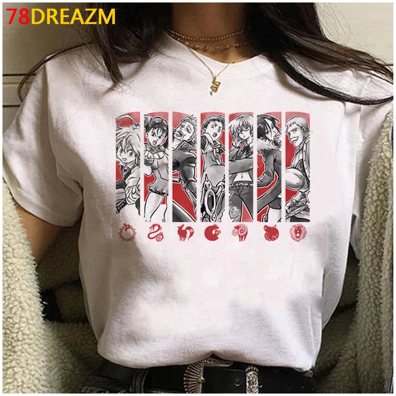 Graphic Tees Anime Tshirt Japanese Manga Meliodas Nanatsu No-Taizai Deadly Sins Cartoon